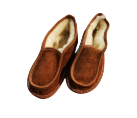 Pantofle zamszowe – niskie